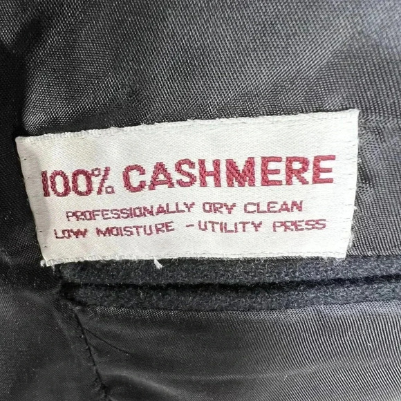 Hickey Freeman Mens 44 Long 100% Cashmere Black Sport Coat Wedding Old Money - Picture 12 of 16